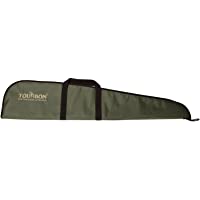TOURBON Caza Escopeta Gun Rifle Bolsa de Almacenamiento con Correa de Hombro Ajustable - Verde con Brown Trim
